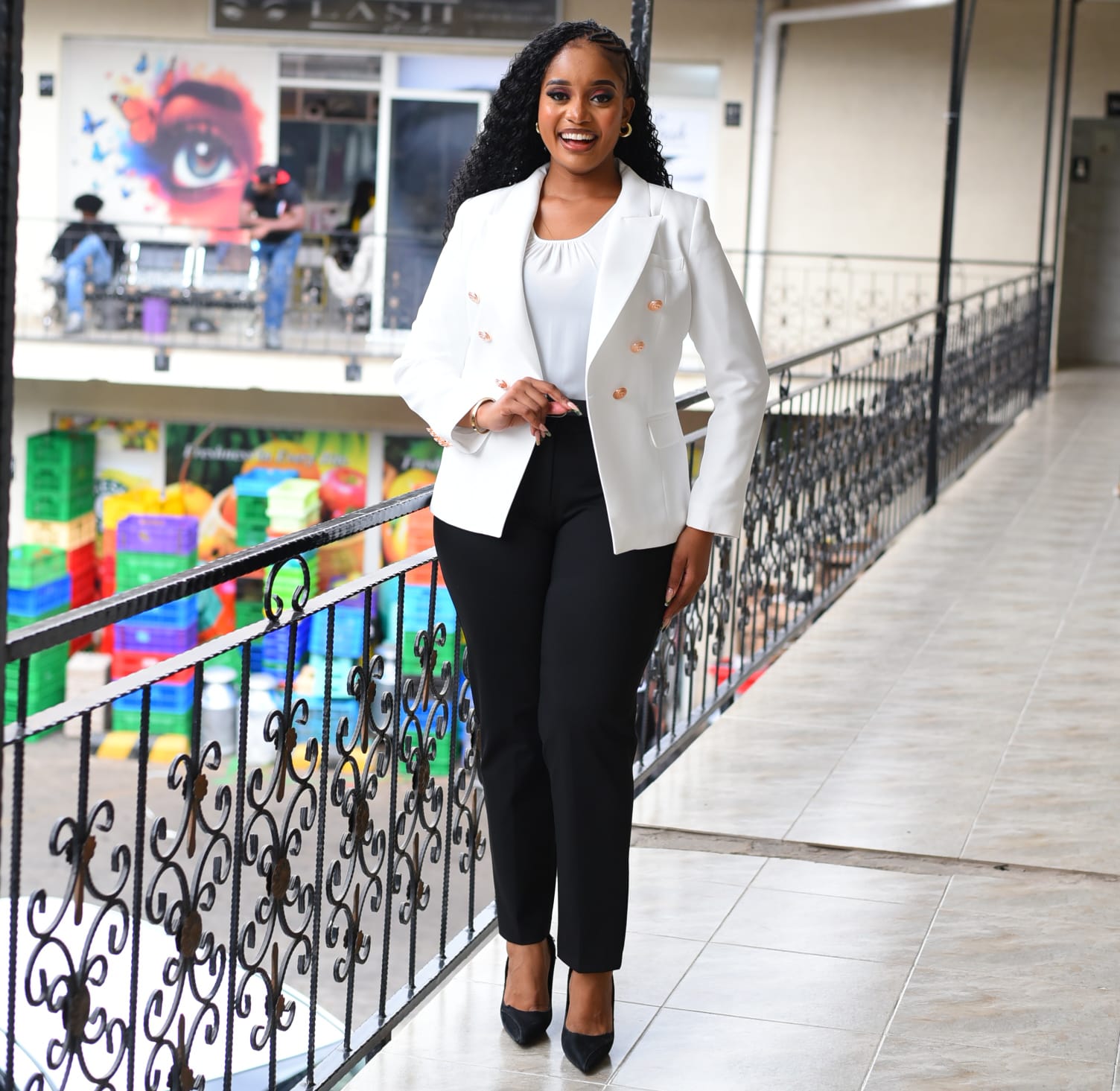 White Balmain Blazer - Image 2