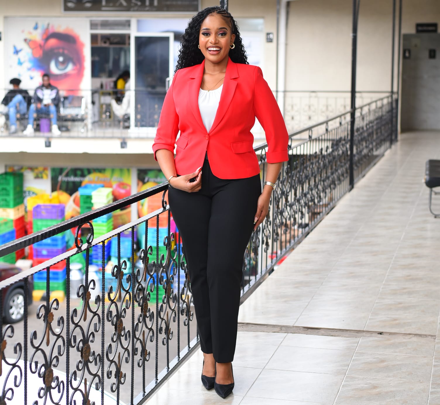 Red Short Blazer - Image 2