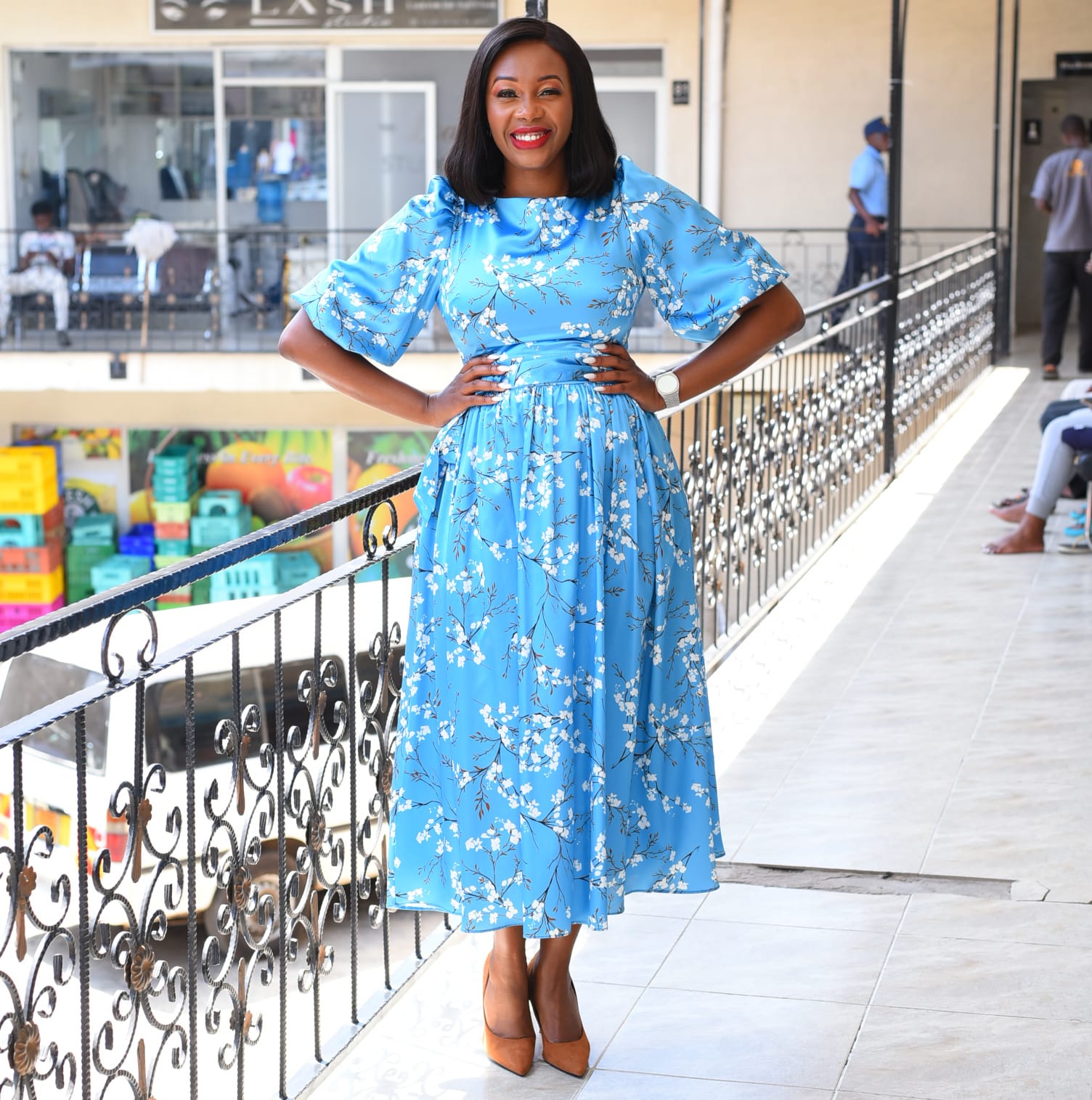 Blue Floral Dress