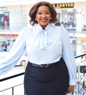 Light blue top for women – elegant casual wear at Angie’s Closet Nairobi